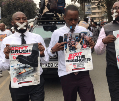 Journalists Protest Against Police Brutality